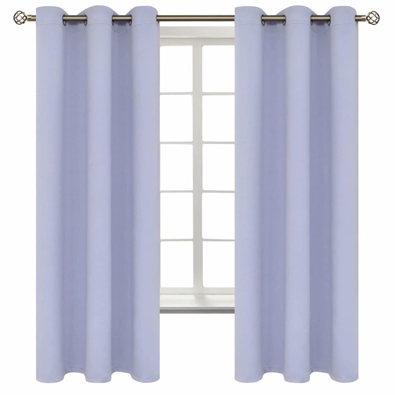 BGment Room Darkening Curtains 63 Inches Long - Grommet Thermal Insulated Drapes Window Treatment Curtains for Bedroom, 2 Panels, 42 x 63 Inch, Lavander - Image 1